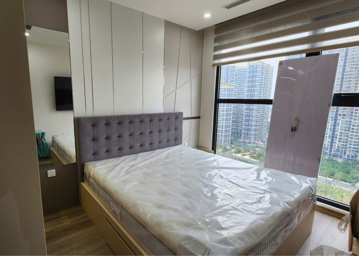 Phòng ngủ giường bọc nệm