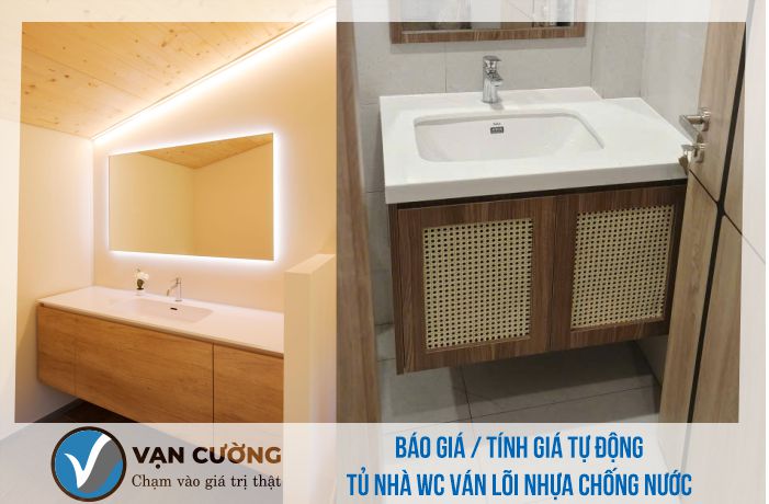 Báo giá tự động nội thất nhà wc ván nhựa chống nước