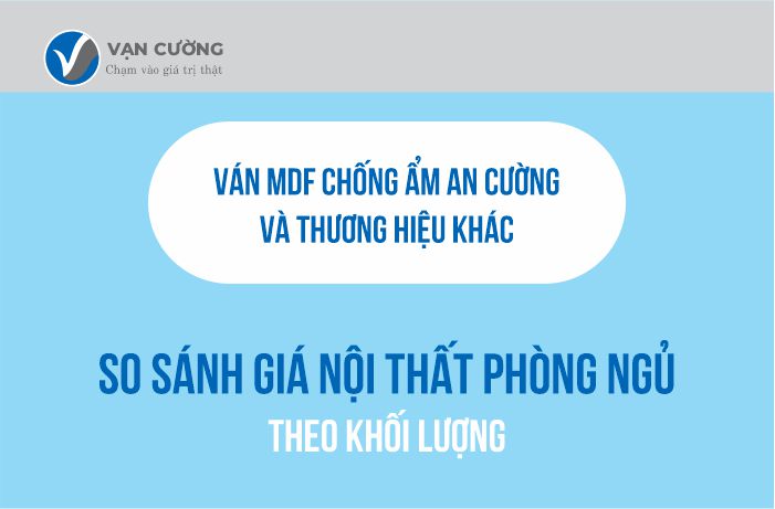So sánh giá nội thất phòng ngủ ván An Cường và thương hiệu khác