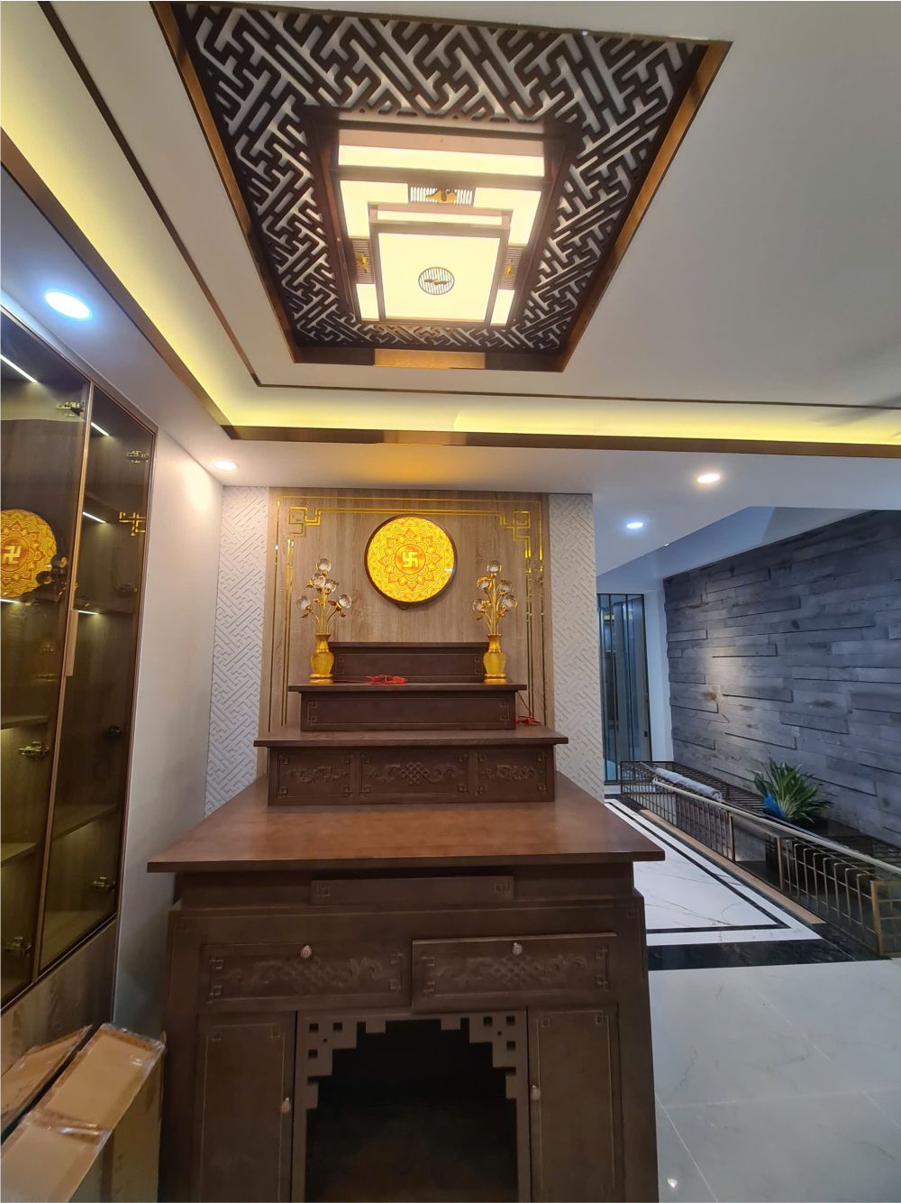 Báo giá phòng thờ ván mdf