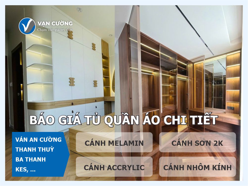Sản xuất thi công tủ quần áo